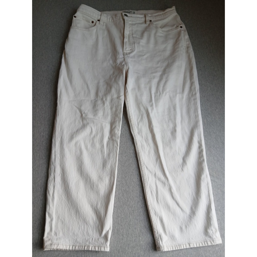 Abercrombie Curve Love Jeans 33 / 16 S Ultra High Rise Straight Stretch Denim